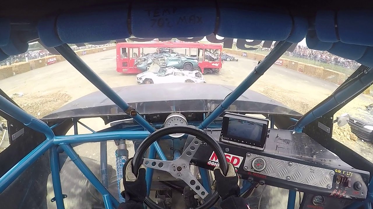 FPV with Karen & Grim Reaper's Freestyle @ UK Monster Truck Nationals Santa Pod 2017
