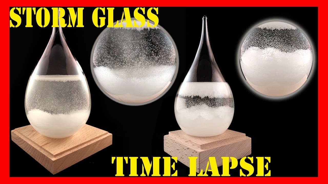 Storm Glass Sold on Amazon : Time Lapse of Weather Glass Predictor