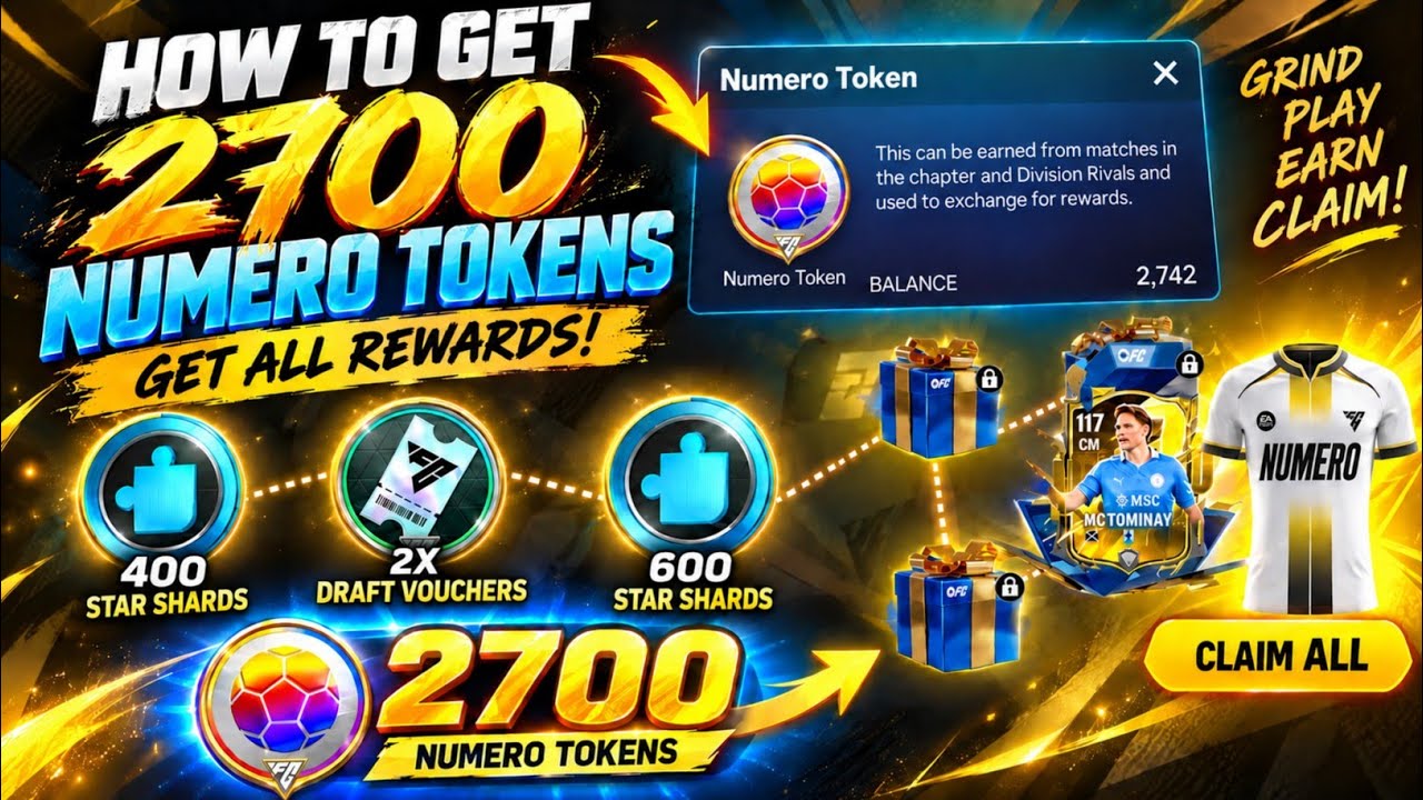 HOW TO GET NUMERO 8 EVENT TOKENS STAR SHARDS 2X DRAFT VOUCHERS MCTOMINAY TRIVIA IN EA FC MOBILE 26