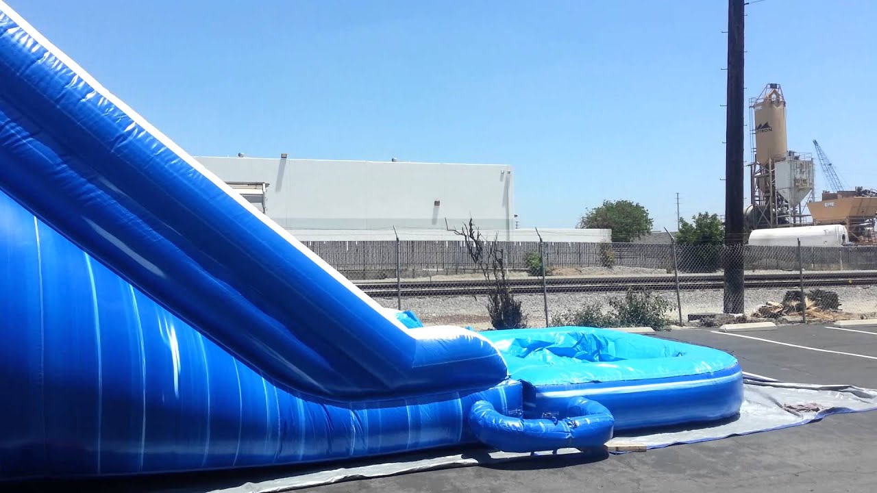 JumpOrange 18' Dolphin Marble Waterslide