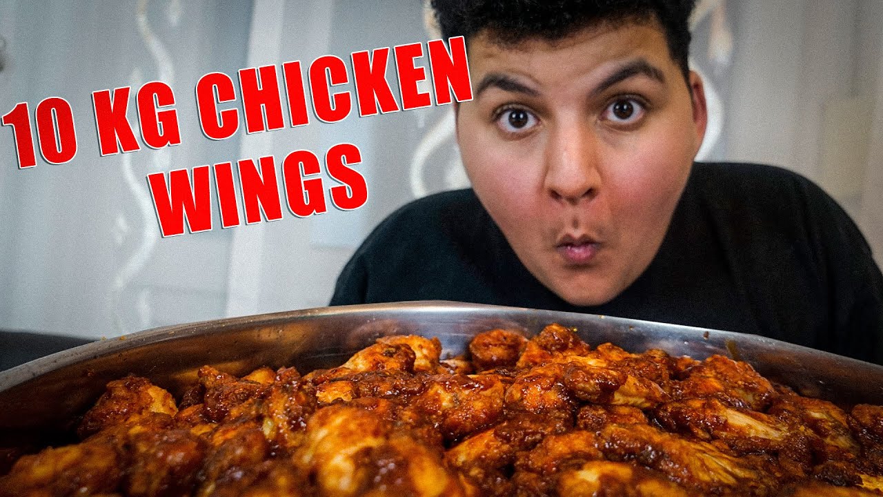 🍗 Wir haben 10 KG CHICKEN WINGS gemacht und gegessen 😍