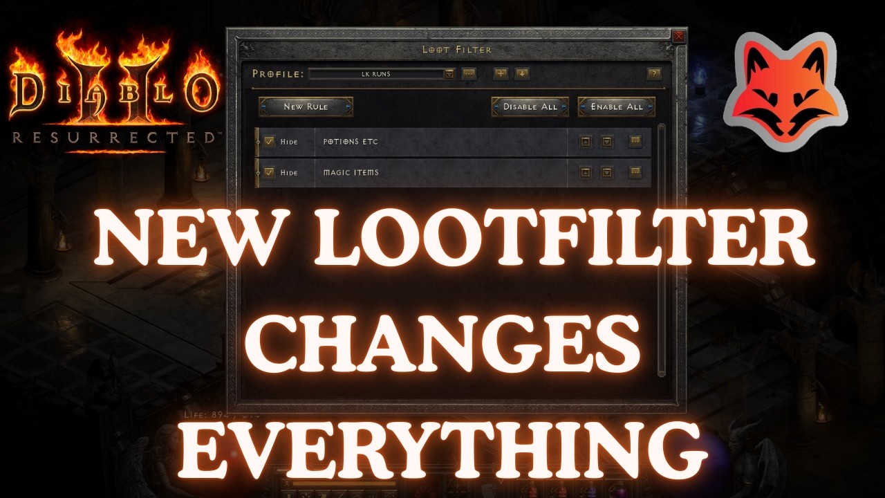 NEW LOOT FILTER CHANGES LOWER KURAST FOREVER - D2R reign of the warlock