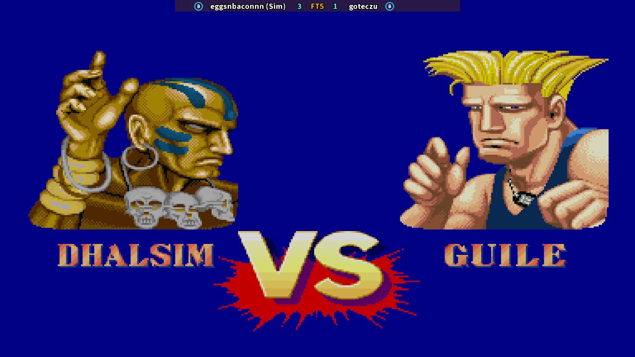 Street Fighter II Hyper Fighting - Dhalsim vS Guile
