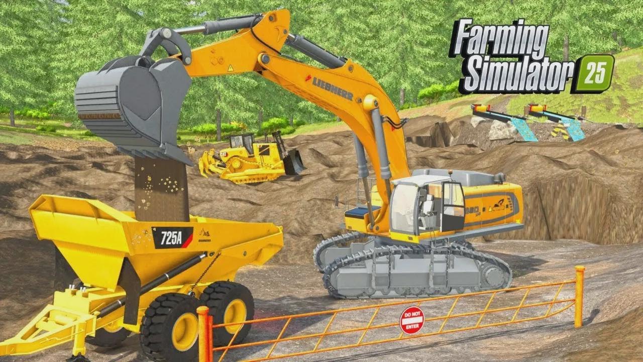 Descubra Minha Primeira Mina de Ouro no Farming Simulator 25!