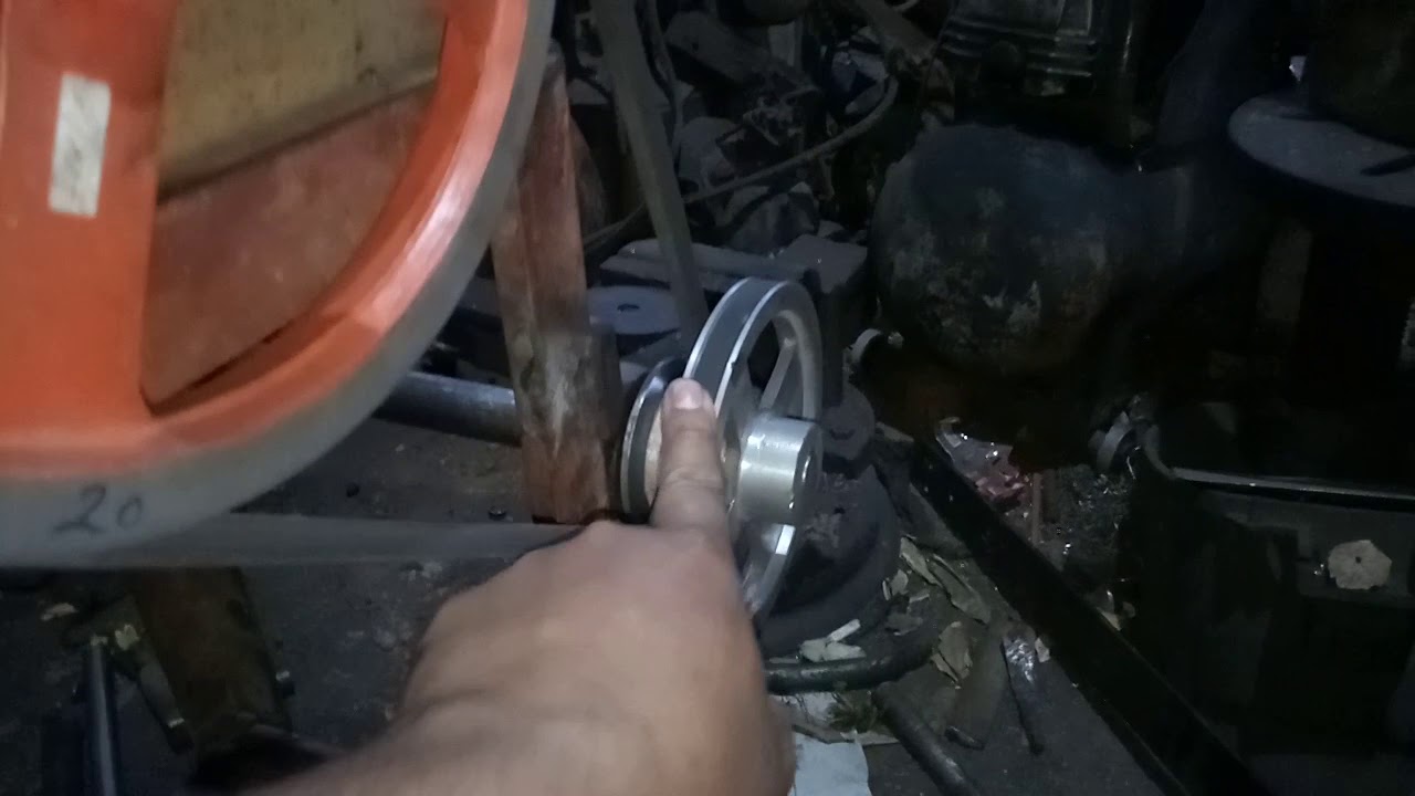 Cara merubah putaran tinggi menjadi rendah dg pully