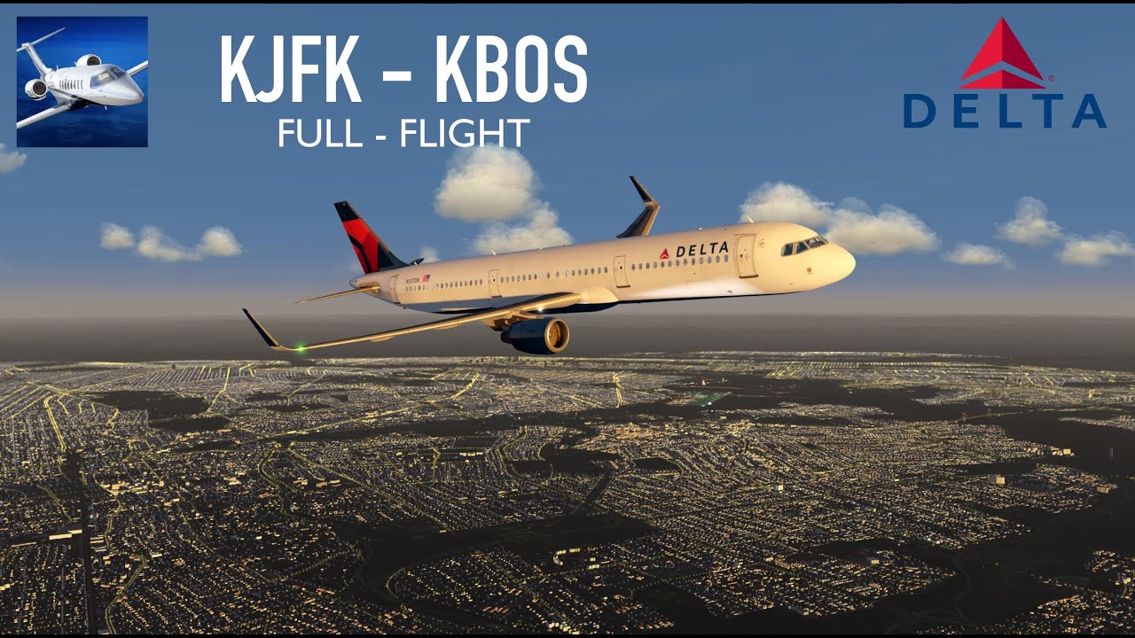 Aerofly 2024: New York (KJFK) - Boston (KBOS) NEW A321