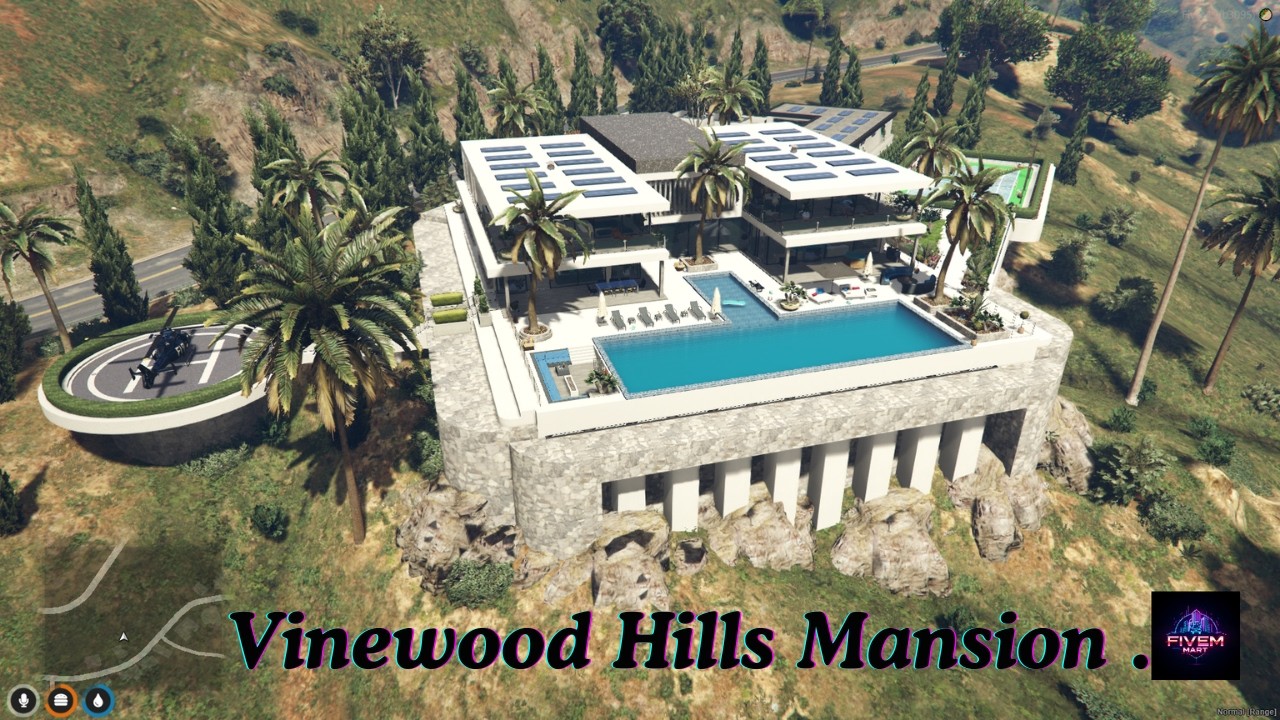 🔥Vinewood Hills Mansion | Fivem Mart – Best FiveM Store | MLOs • Custom MLOs • Tebex