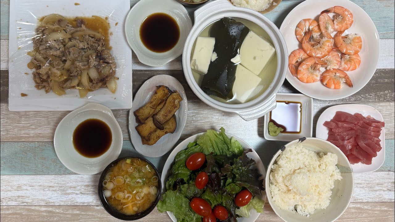#おっさんの料理　#かんたんレシピ　#今日の晩ごはん　#えび　#えりんぎ　#あまり物 