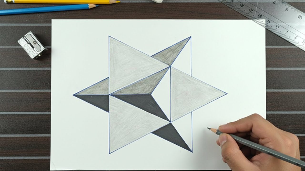 Satisfying 3D Drawing Trick