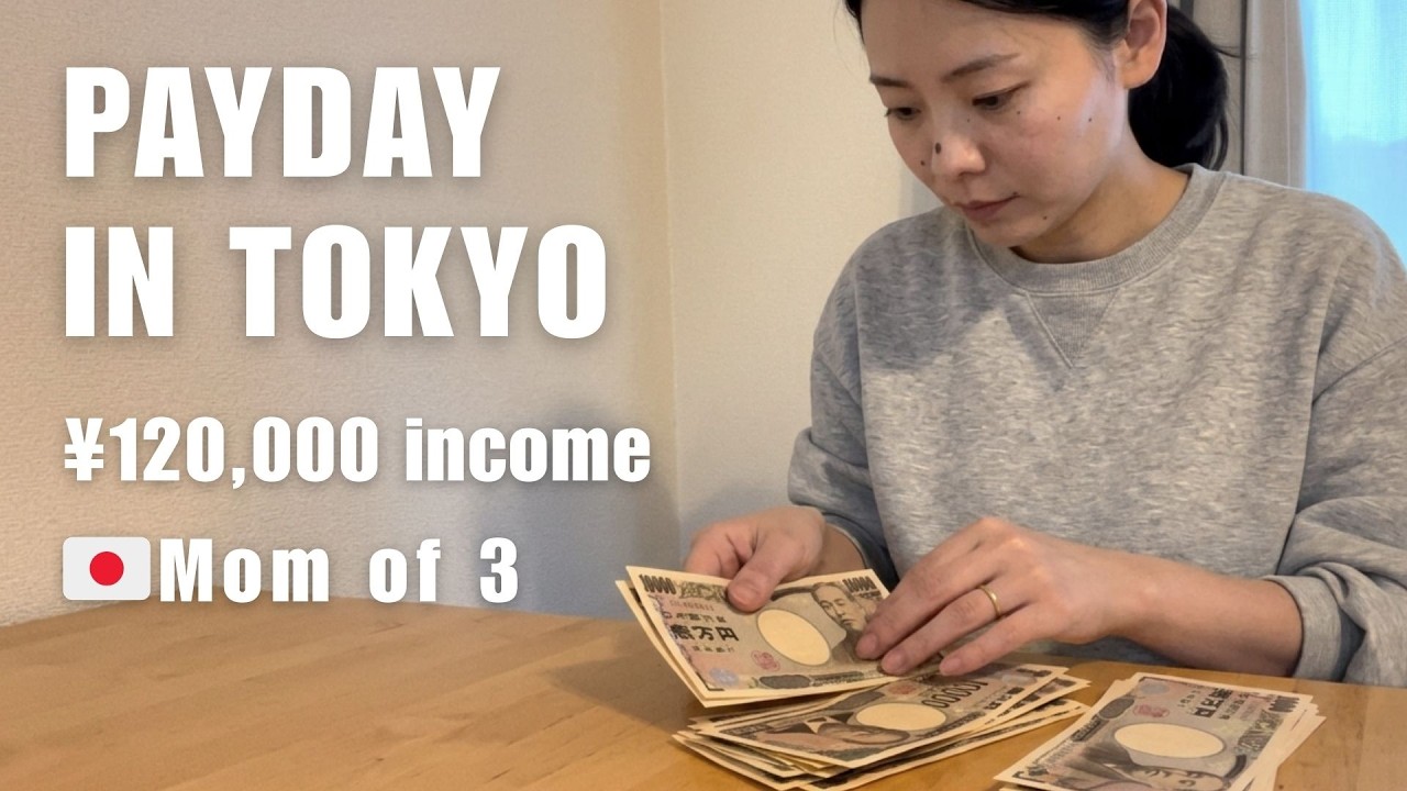 Payday in Tokyo with 3 Kids | My ¥120,000 Income for Our Family in a 60m² Apartment