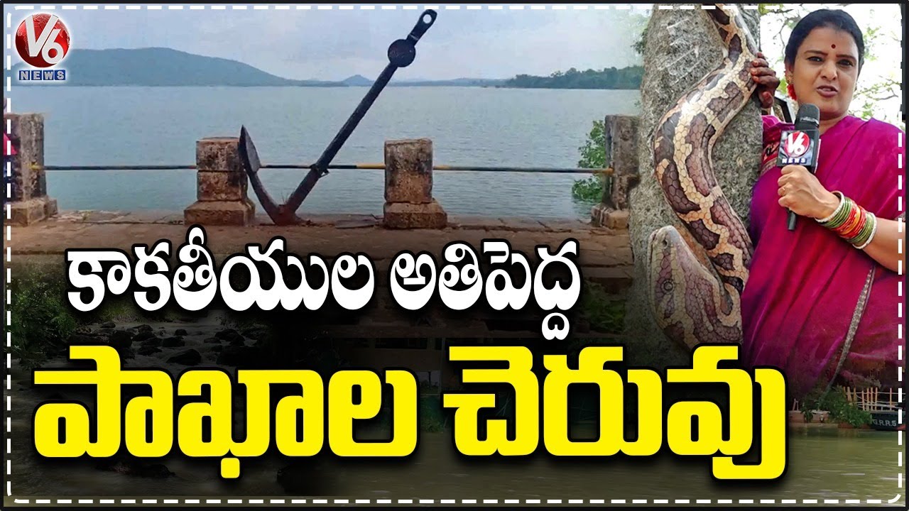Teenmaar Chandravva Explores Beauty of Pakhal Lake Warangal | V6 News