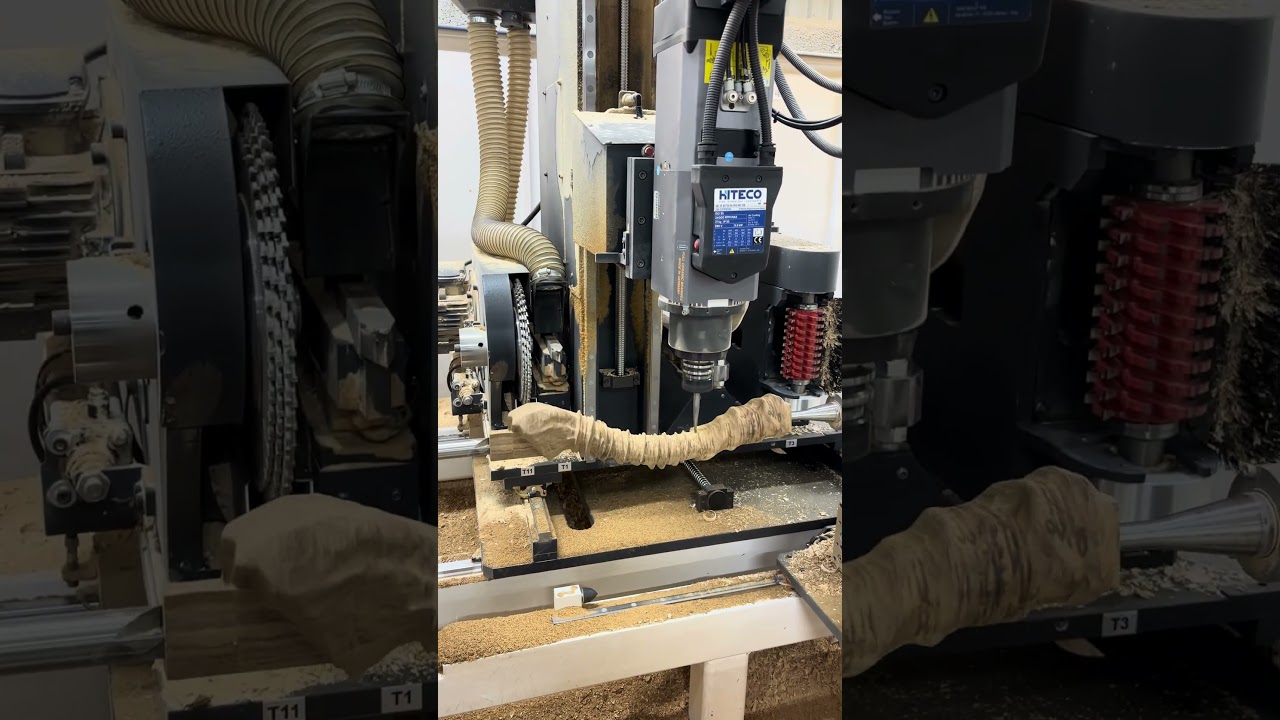 5 eksen torna #nesto #5axiscnc #wood #5axismachining #cnc #5eksen #machine #bacci #automobile #cnc