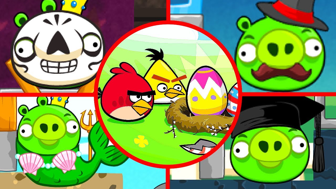 Angry Birds Seasons Random - All Bosses (Boss Fight)