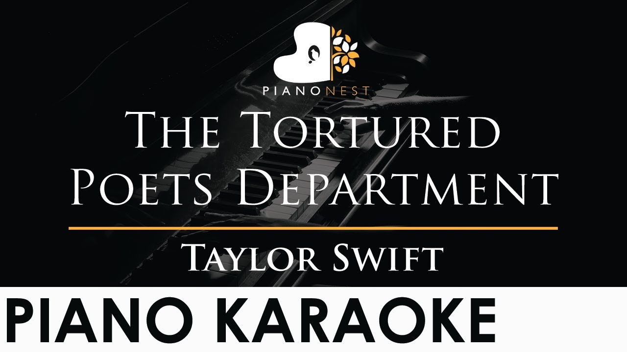 Taylor Swift - The Tortured Poets Department - Piano Karaoke Instrumental Cover with Lyrics