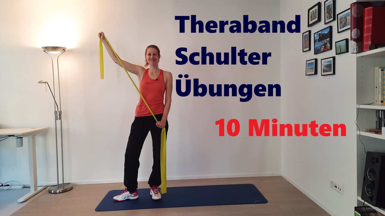 Theraband Übungen für die Schultern