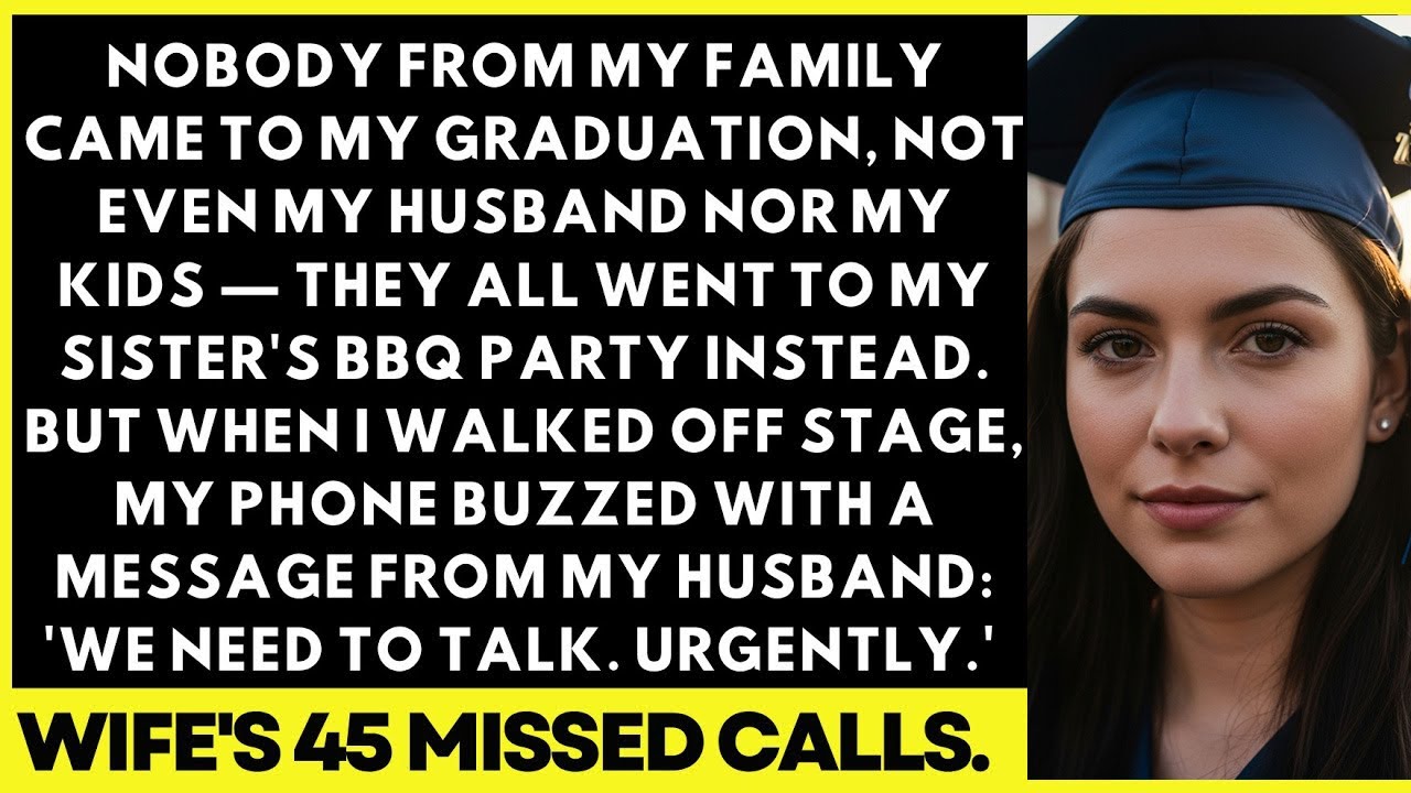 Nobody From My Family Came To My Graduation, Not Even My Husband Nor My Kids —They All Went To My