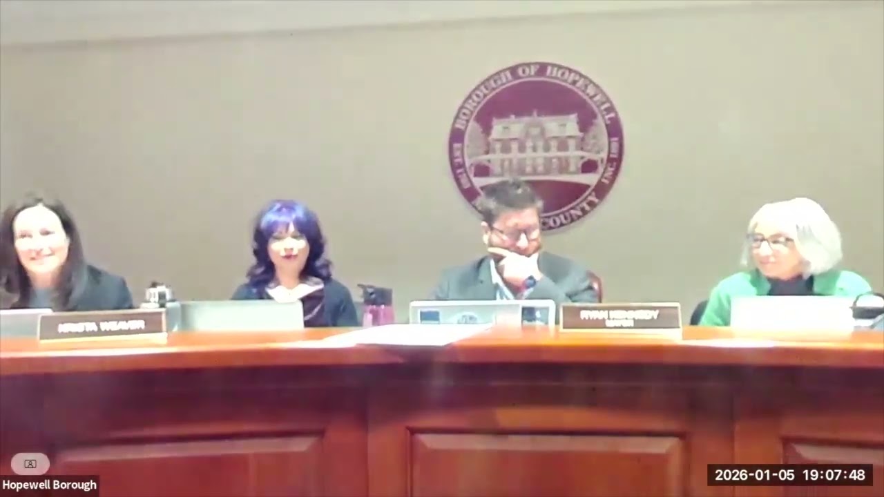 January 5, 2026 Hopewell Borough Council Meeting