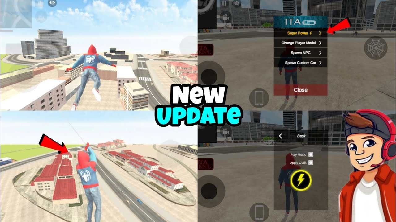 Spider Man Super Power In Indian Theft Auto New Update || How To Activate Spider Man Super Power