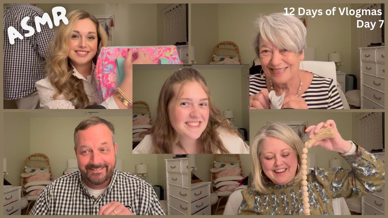 Family tries ASMR | 12 Days of VLOGMAS Day 7