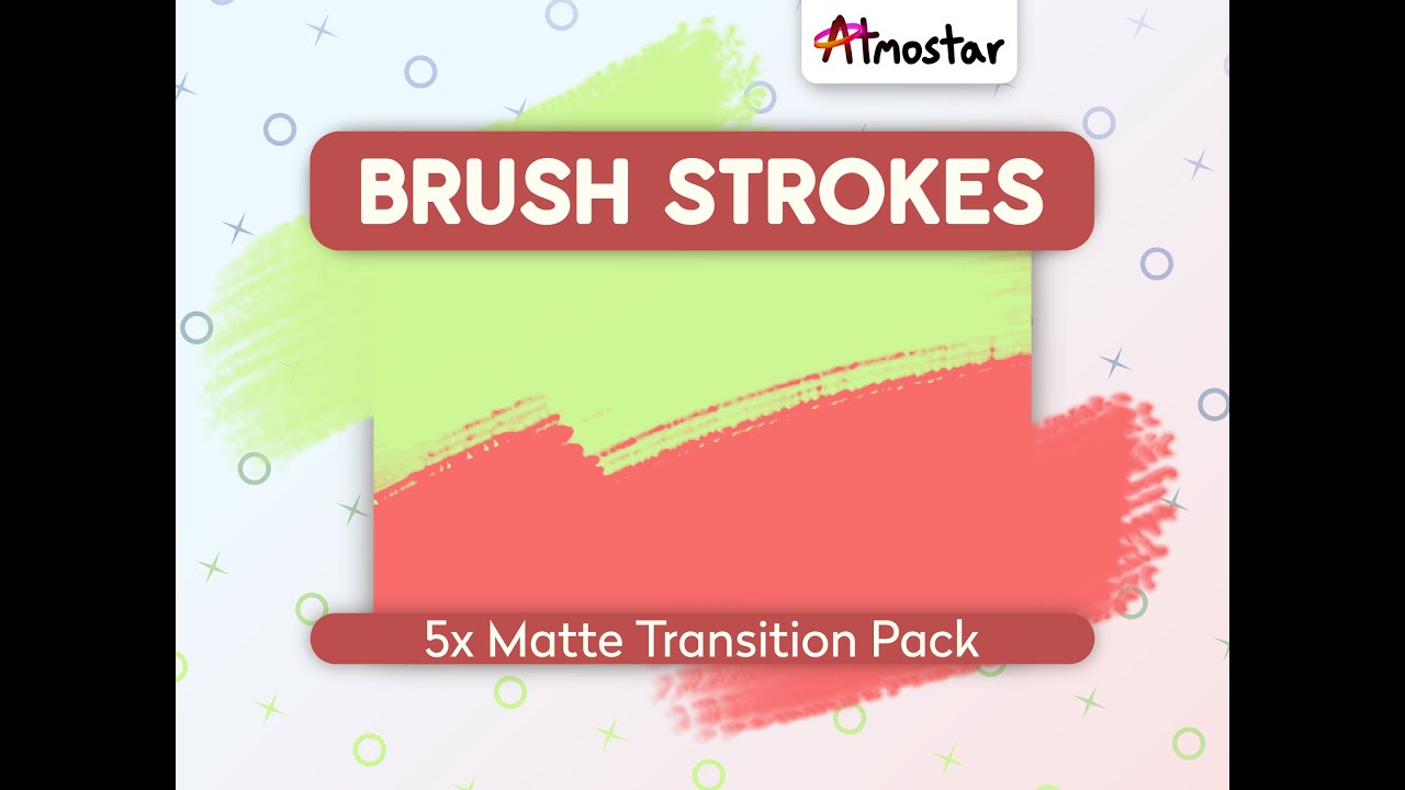 Brush Stroke Matte Transitions - Pack of 5 Animated Transitions #streaming #ideas #artstreaming