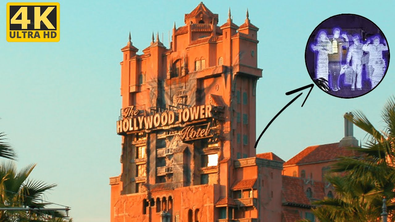 4K Tower of Terror Ride Hollywood Studios Disney World Watch To The End To See What Happens