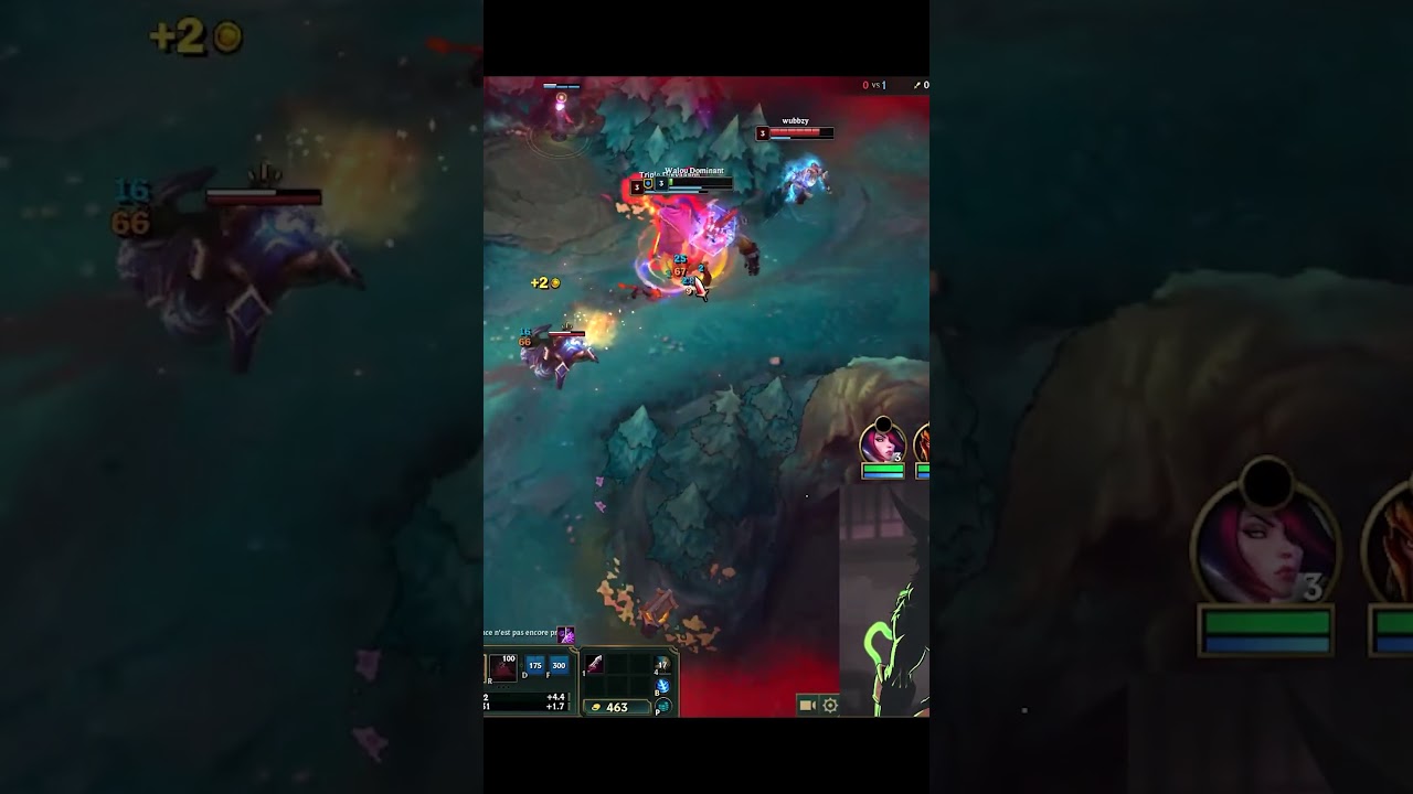 Walou 1vs2 - Warwick Moment - League of Legends #shorts