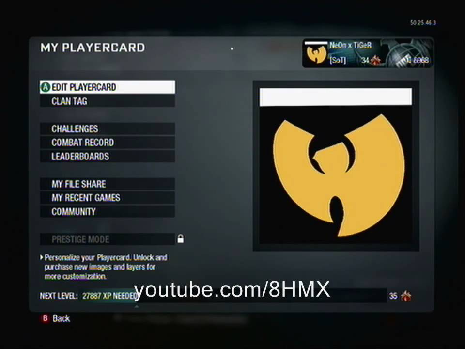 Call of Duty: Black Ops - Wu Tang Clan Custom Emblem Tutorial