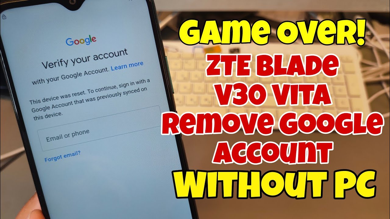 BOOM!!! ZTE Blade V30 Vita (8030). Remove Google Account, Bypass FRP, Without PC.