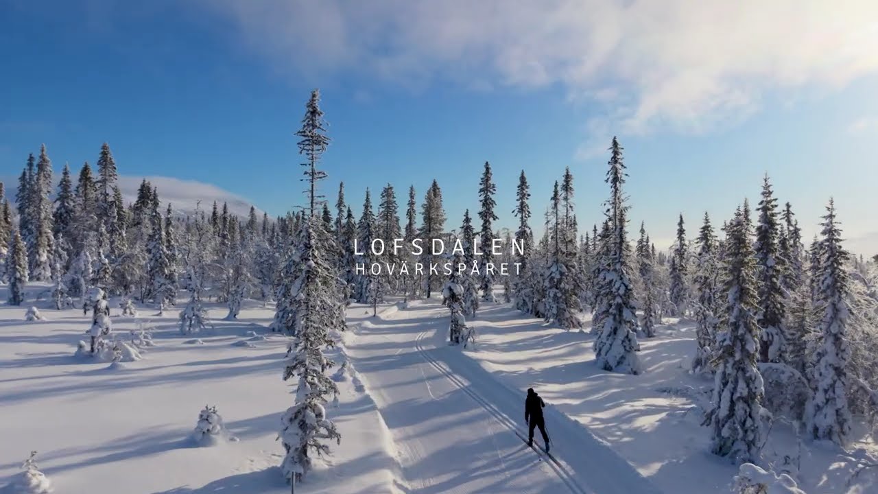Längdskidspår övre Hovärksspåret Lofsdalen 2026-02-04