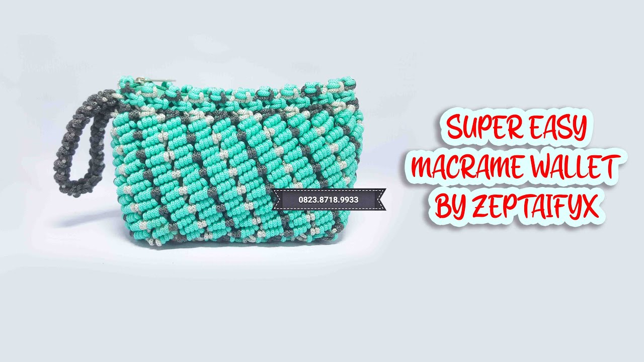 Tutorial how to make macrame wallet , Easy Guys