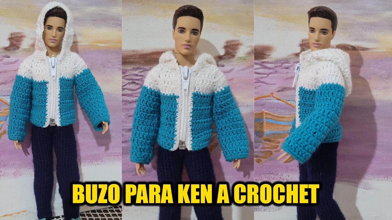 BUZO PARA MUÑECO KEN TEJIDO A CROCHET || PASO A PASO