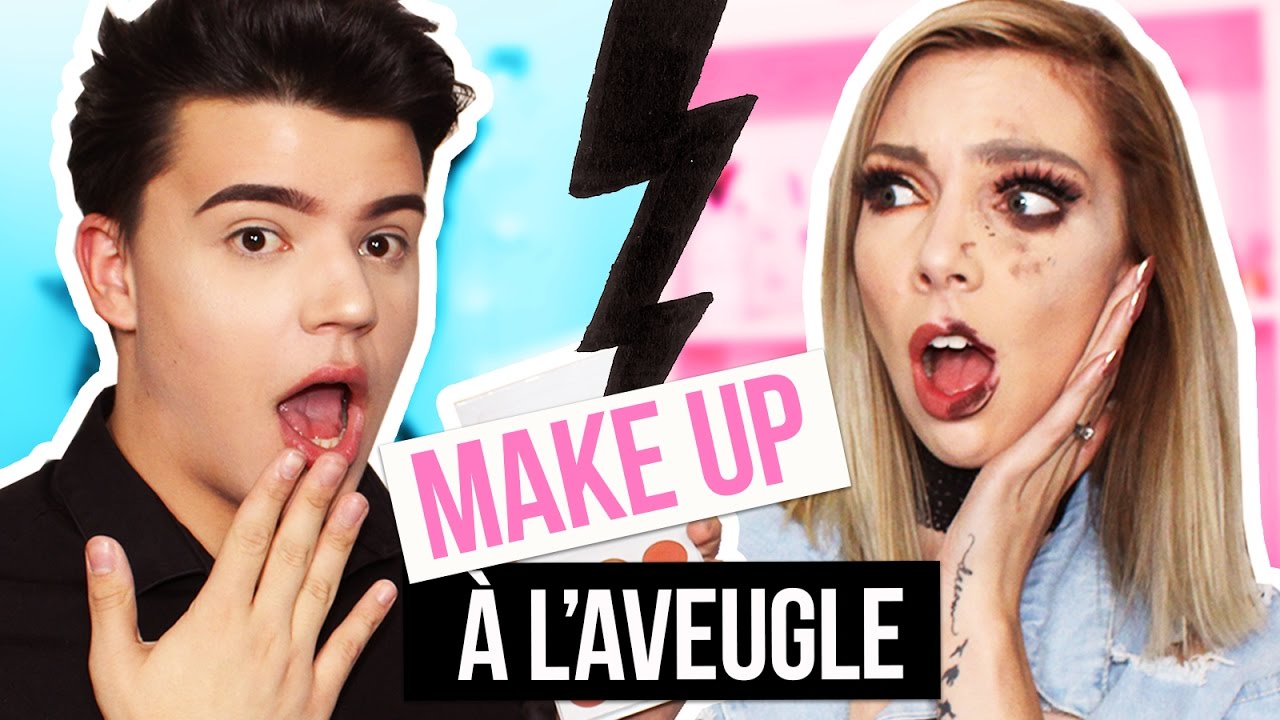 MAQUILLAGE À L' AVEUGLE avec Richard et Sandrea !
