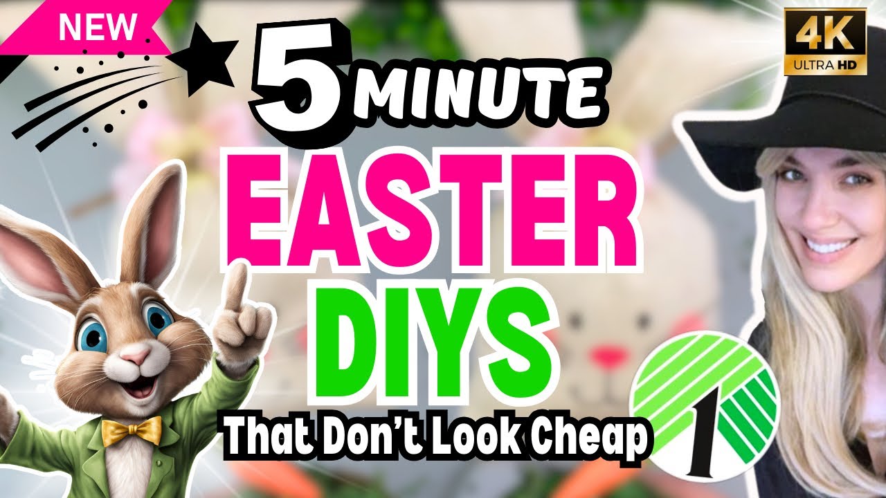 5 Minute Easter Crafts That Don’t Look Cheap | Dollar Tree Spring & Easter DIYS 2025