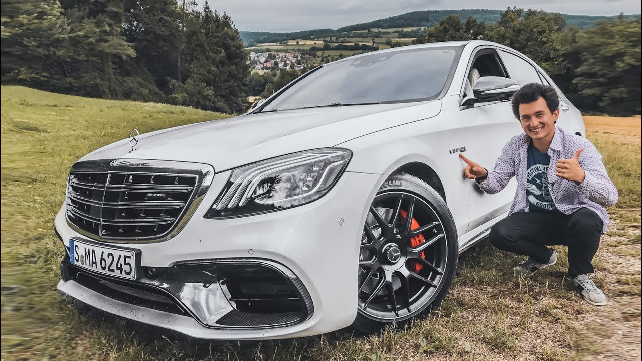 Новый Mercedes S-Class! Первый тест на S 63 - 612 сил, 3.5 с до 100 км/ч + 0-260!) AMG-обзор : )