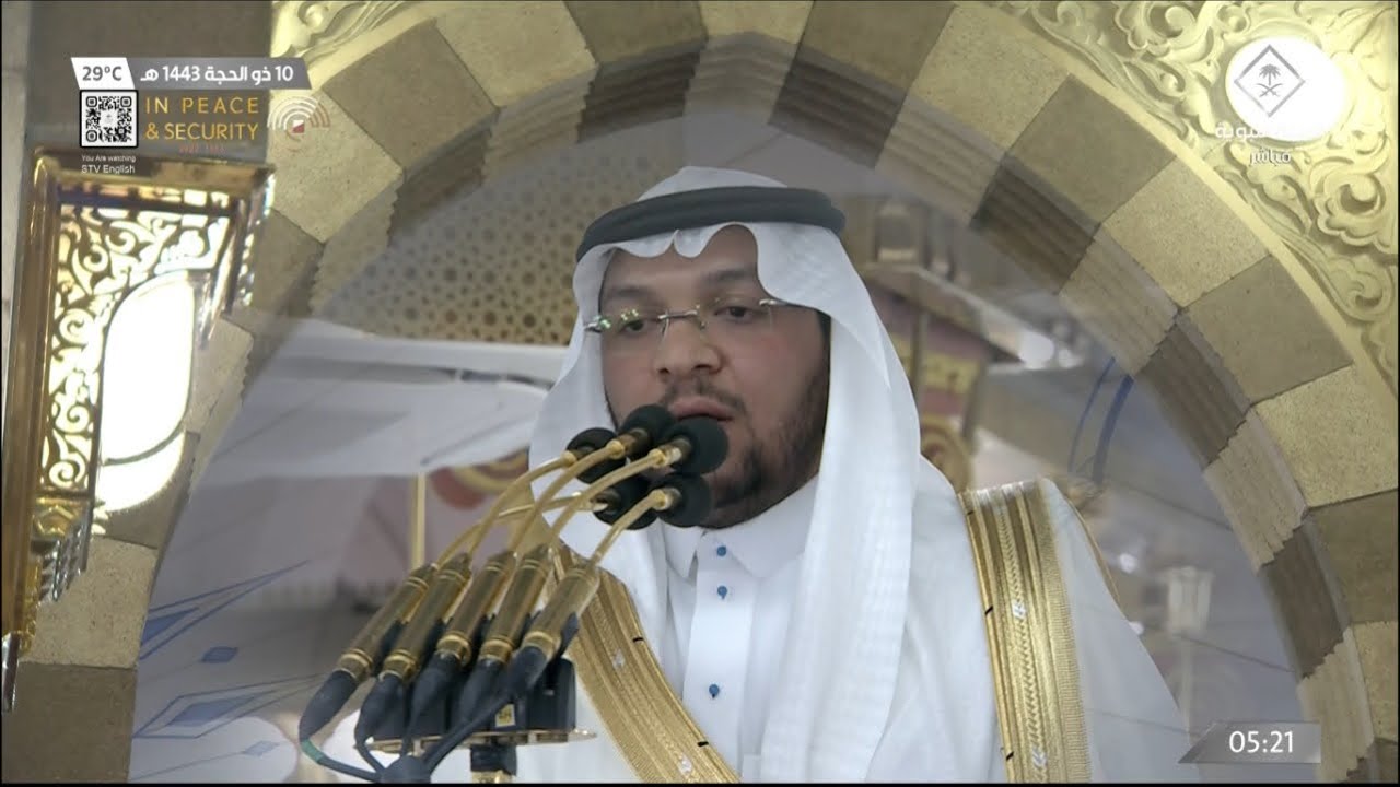 تكبيرات عيد الأضحى لمؤذني الحرم النبوي بعد صلاة الفجر 10 ذو الحجة 1443هـ