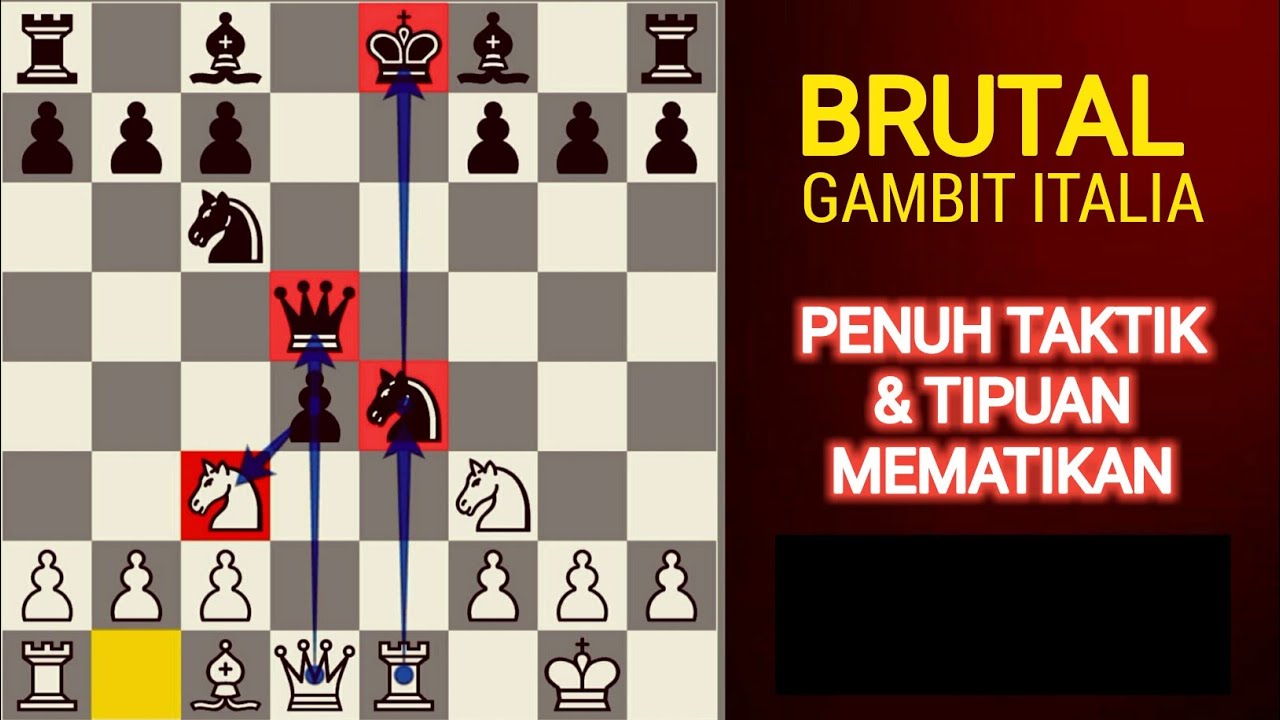 Jebakan Maut Italian Game! Cara menang cepat dengan 3 Gambit Agresif‼️