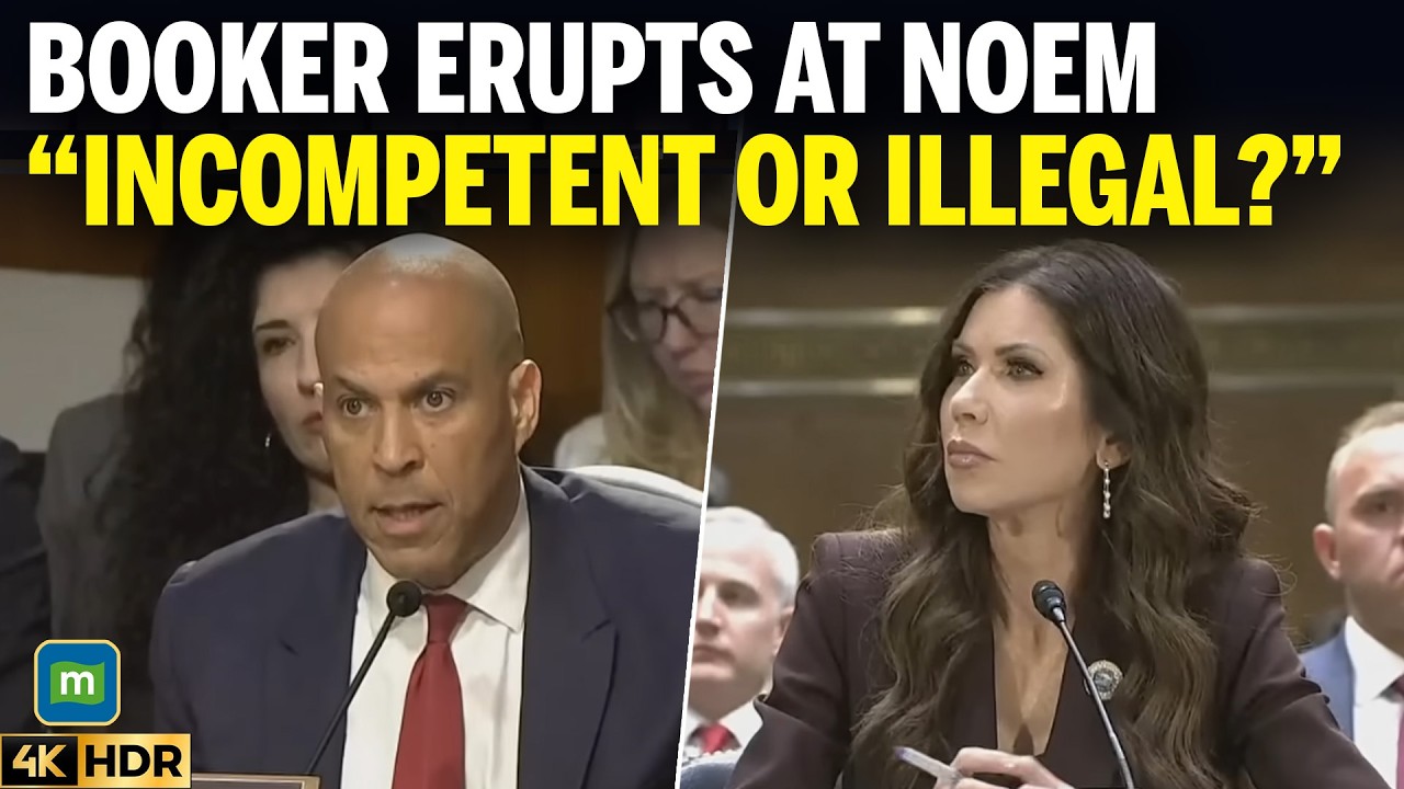 Booker Explodes At Noem: “Incompetent Or Breaking The Law?”