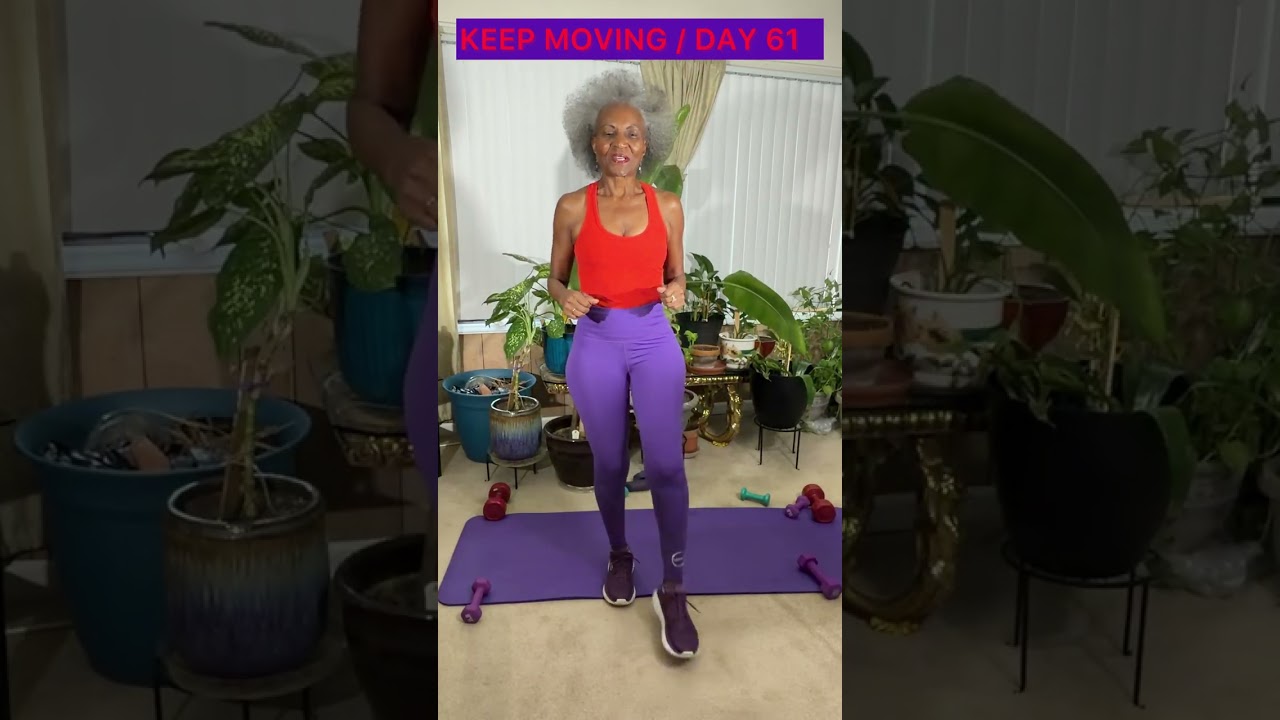 Day 61 – March in Place + Step Touch + Light Kick-Outs | Faith • Fitness • Family 50+