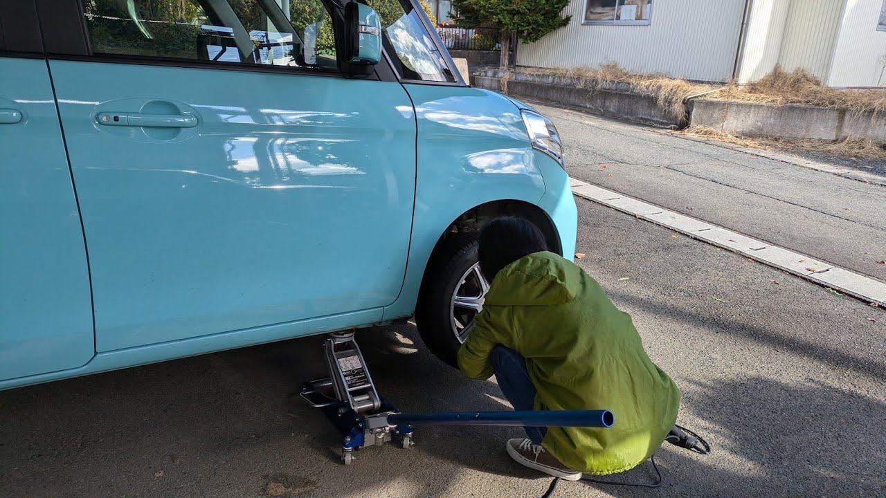 タイヤ交換 #スペーシア