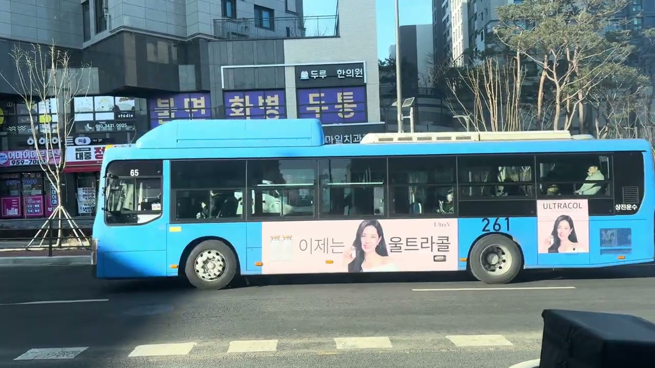 서울시 우이동 120번 구형버스 회기시장 정류장 에서 월곡역 정류장 까지 주행 영상 버스번호 6816호 영신여객