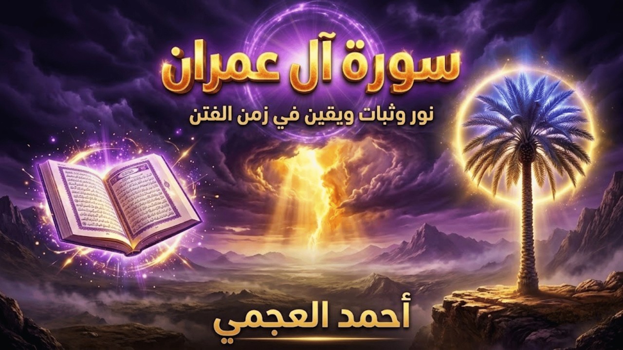 سورة آل عمران كاملة | تلاوة خاشعة تهز القلوب – أحمد العجمي