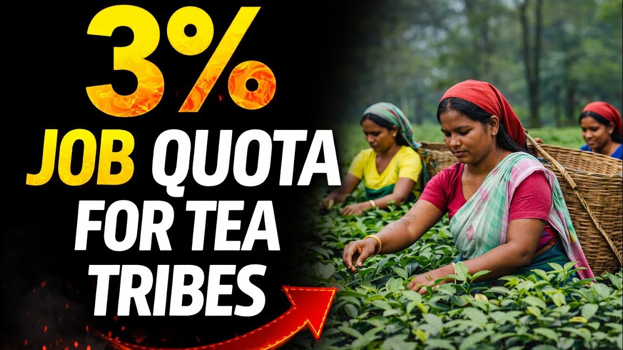 Assam’s 3% Quota for Tea Tribes Explained | ST Status Debate & India’s Tea Economy #upsc #ias 