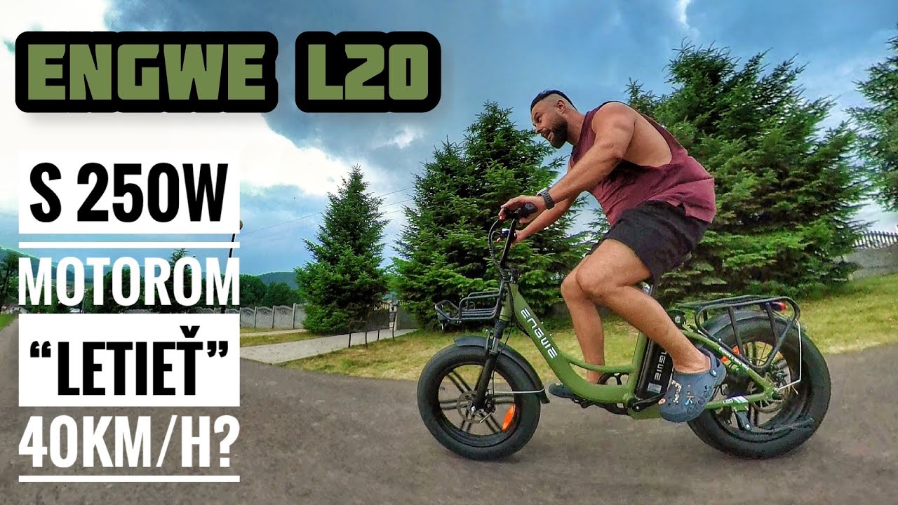 Engwe L20 - 250W motor je mýtus | toto ide až 40km/h !!