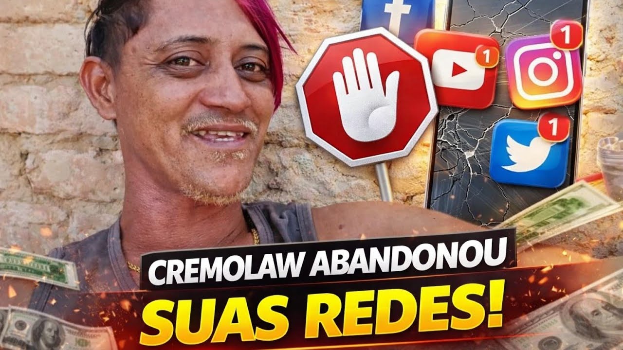 BOMBA! 💣 O MOTIVO CHOCANTE QUE FEZ CREMOLAW ABANDONAR O YOUTUBE E O INSTAGRAM!😱