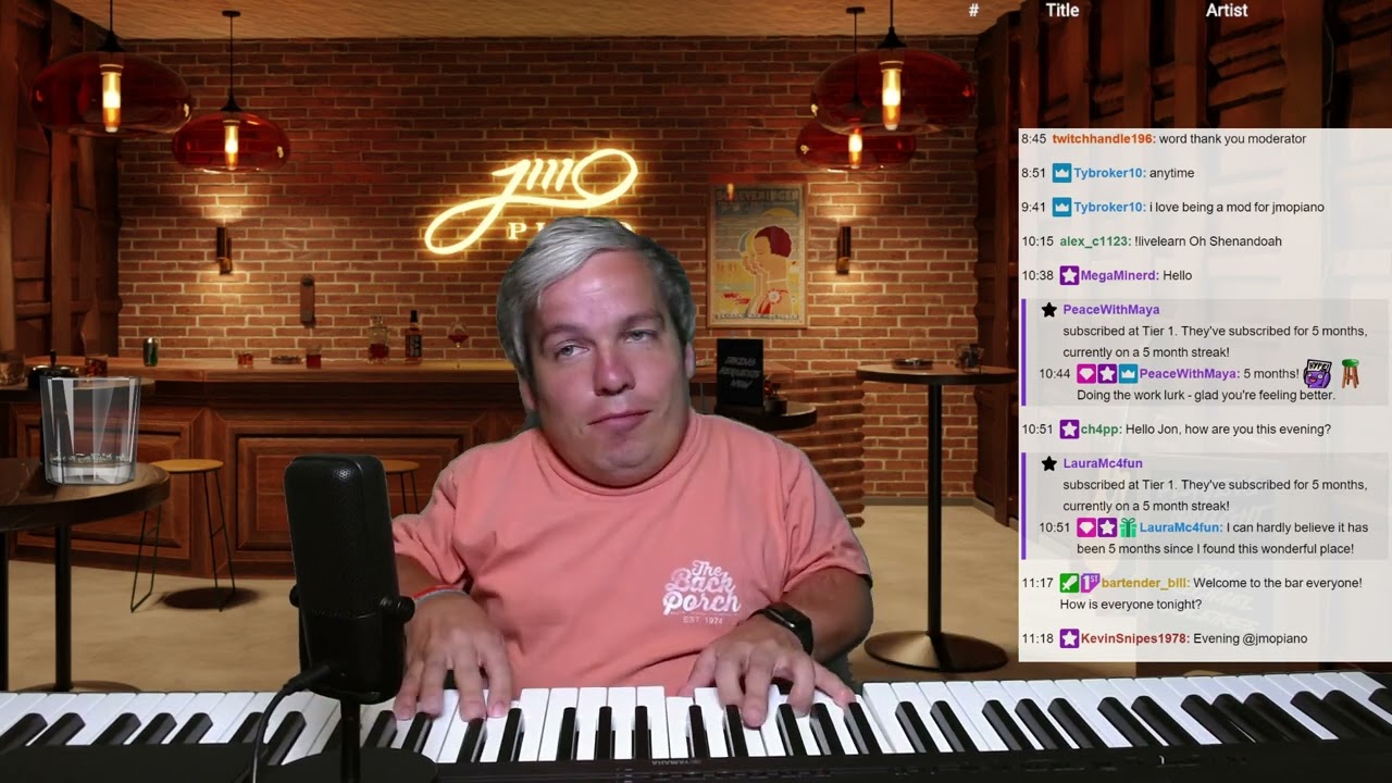 Season 1 Episode 47   July 31st, 2023   JMOPiano&rsquo;s Virtual Piano Bar has a stool waiting for you!