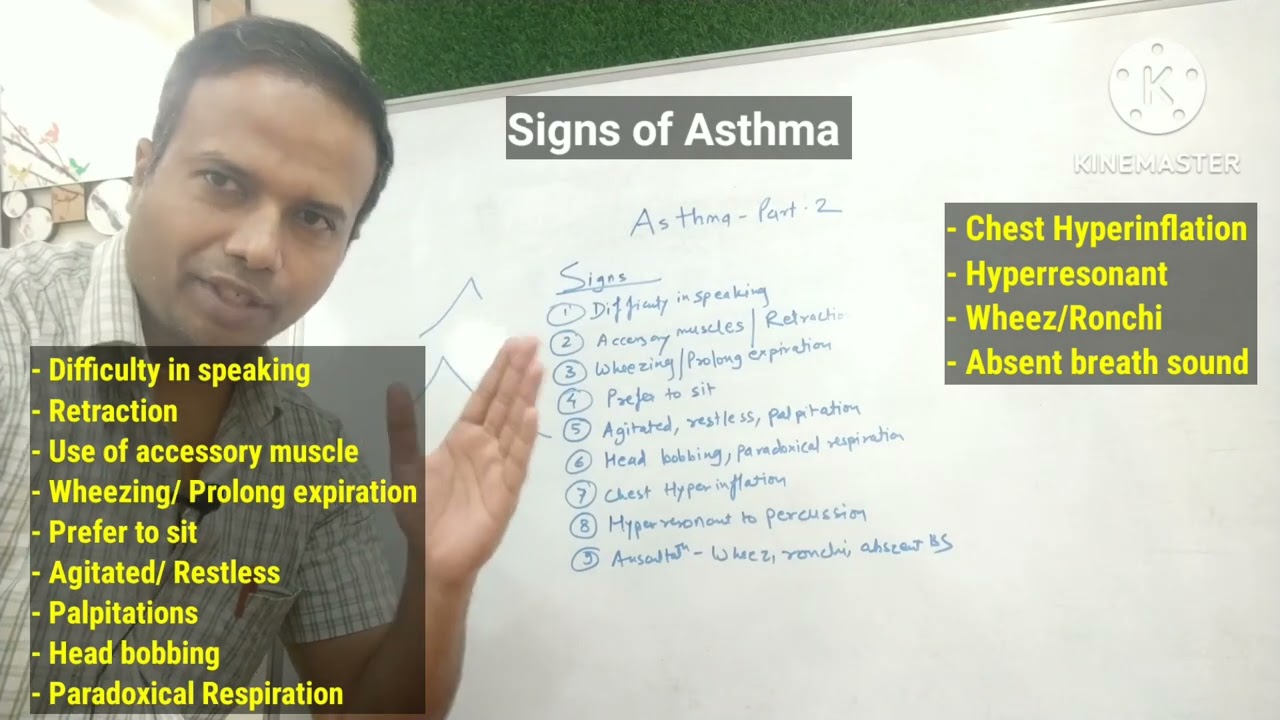Asthma part 2, Sign and symptoms, investigation, differential diagnosis
