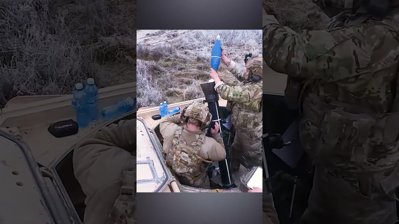 Mortars are attacking enemy targets #shorts #military