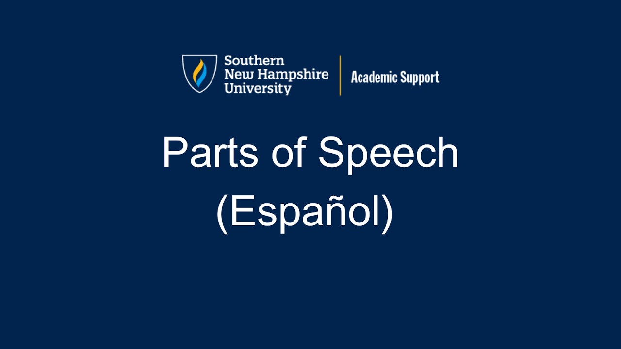 (Испанский) Части речи