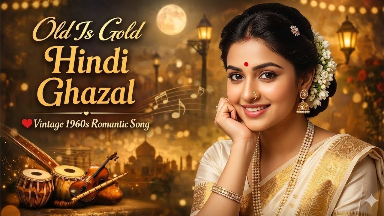 Old Is Gold Hindi Ghazal 💖 1960s Vintage Style | Female Classic Song | Lata Style Voice