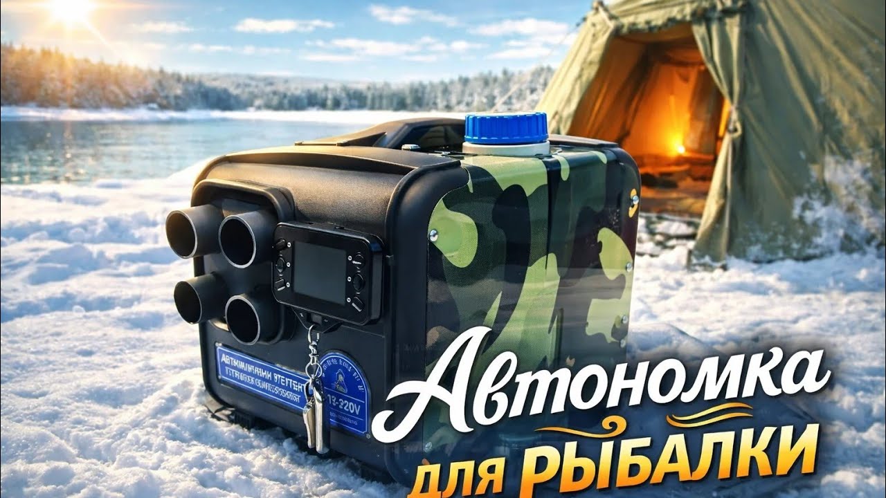 Автономка в палатку на зимней рыбалке.